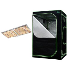 Greenfingers Grow Tent Light Kit 1.2M x 1.2M x 2M 2200W LED Full Spectrum, Easy Set-Up, Strong Steel Frame