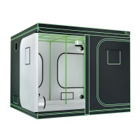 Greenfingers 240x240x200cm Hydroponics Grow Tent Kit - Durable Steel Frame, 600D Mylar, Waterproof, Easy Assembly