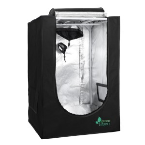 Greenfingers 60x60x90CM Hydroponics Grow Tent Kit - Durable 600D Oxford, Aluminium Lining, Easy Setup, Indoor Plant Room