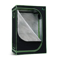 Greenfingers 90x50x160CM Hydroponic Grow Tent Kit – Durable 600D Oxford Fabric, Steel Frame, Easy Assembly, Ventilation