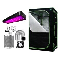 Greenfingers 2000W LED Grow Tent Kit - 120x120x200CM, Full Spectrum, 6" Vent Fan, High PAR, Cost-Effective, Indoor