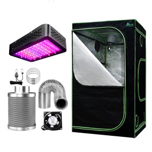Greenfingers 1000W LED Grow Tent Kit 90x90x180CM with 6" Vent Fan, Full Spectrum Light, and Carbon Filter