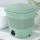 Devanti Portable Washing Machine, PP Plastic, 8L Capacity, Green, Foldable, Germicidal Blue Light, Travel-Friendly