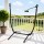 Gardeon Black Iron Hammock Chair Stand w/ Phone Holder - Sturdy, Weather-Resistant, Easy Assembly, 150kg Capacity