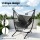 Gardeon Black Iron Hammock Chair Stand w/ Phone Holder - Sturdy, Weather-Resistant, Easy Assembly, 150kg Capacity