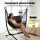 Gardeon Black Iron Hammock Chair Stand w/ Phone Holder - Sturdy, Weather-Resistant, Easy Assembly, 150kg Capacity