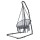 Gardeon Hammock Hanging Chair with Steel Stand, Handcrafted Tassels, Adjustable Height, Indoor/Outdoor, 120kg Capacity