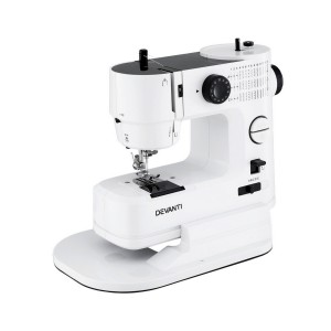Devanti 39 Stitches Mini Sewing Machine Kit - Portable, LED Light, 3 Density Levels, Lightweight, 30.2x11.8x24.6cm