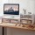 Artiss 2-in-1 Monitor Stand and 3-Tier Desk Organiser PVC Desktop Riser Holds 20kg for Office Gaming