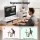 Artiss 2-in-1 Monitor Stand and 3-Tier Desk Organiser PVC Desktop Riser Holds 20kg for Office Gaming