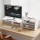 Artiss 2-in-1 Monitor Stand and 3-Tier Desk Organiser PVC Desktop Riser Holds 20kg for Office Gaming