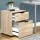 Artiss 2 Drawer Filing Cabinet - Modern Wood Finish, Metal Rails, Anti-Rust Runners, 45.5x41x55.5cm, Office Organiser