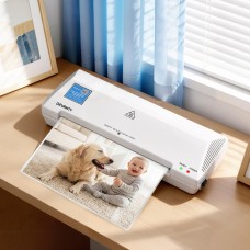 Devanti A4 Laminator Machine White, Hot & Cold Thermal, Fast Anti-Jam, ABS Fireproof, 240mm Wide for Home Office School Devanti A4 Laminator Machine White, Hot & Cold Thermal, Fast Anti-Jam, ABS Fireproof, 240mm Wide for Home Office School