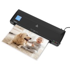 Devanti A3 Laminator Machine, Hot &amp; Cold Thermal, Anti-Jam, Fireproof ABS, 340mm Wide, Fast Lamination for Office,  Home
