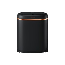 Devanti 38L Motion Sensor Bin - Black Steel, Fingerprint-Resistant, Noise-Free, Hands-Free, with Odour Control