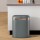 Devanti 38L Motion Sensor Rubbish Bin - Grey Steel, Fingerprint-Resistant, Hands-Free, Noise-Free, Soft Close