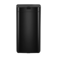 Devanti 45L Motion Sensor Bin - Black Steel, Hands-Free, Fingerprint-Resistant, Soft Close, Odour & Noise Free