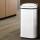 Devanti 68L Motion Sensor Bin - White Steel, Hands-Free, Soft Close, Odour-Free, Fingerprint-Resistant, 28x37.5x77cm