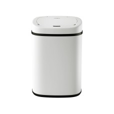 Devanti 82L Motion Sensor Rubbish Bin White Steel | Automatic Touchless Kitchen Trash Can, Soft Close, Hygienic