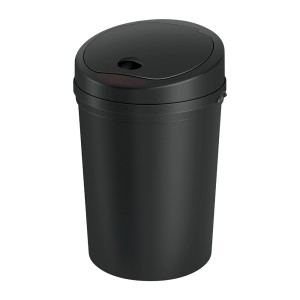 Devanti 9L Motion Sensor Trash Can, Black - Hands-Free, Odour-Locking, Soft-Close, Space-Saving Kitchen Bin