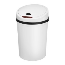 Devanti 9L Sensor Bin - Automatic Motion Trash Can, Hands-Free, Odour-Lock, White, Space-Saving, Waterproof Design