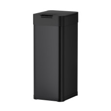 Devanti 50L Sensor Trash Bin, Black Iron, Hands-Free, Soft Close, USB/Battery Powered, Fingerprint-Resistant