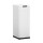 Devanti 50L Motion Sensor Trash Can - White Iron, Hands-Free, Soft Close, USB/Battery Powered, Fingerprint-Resistant