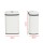 Devanti 50L Motion Sensor Bin - White Steel, Hands-Free, Odour-Free, Noise-Free, with Soft Close & Liner Holder