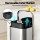 Cefito 40L Stainless Steel Pedal Bin with Soft Close Lid Removable Inner Bucket Rectangular Kitchen Rubbish Can