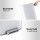 Cefito 40L Steel Kitchen Pedal Bin Rectangular with Soft Close Lid Removable Inner Bucket White 38x27x67cm