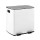 Cefito 40L Dual Compartment Pedal Bin, Carbon Steel, Soft Close, Anti-Rust, Waterproof, White, 2x20L Capacity