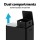 Cefito 60L Dual Compartment Pedal Bins: Carbon Steel, Soft Close, Stainless Pedal, Anti-Rust, Easy Clean Black Design