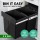 Cefito 2x20L Pull-Out Kitchen Bin, Black, Dual Compartment with Lids, Steel Frame, Smooth Slide, Easy Install & Clean