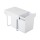 Cefito 40L Dual Pull Out Bin for Kitchen, White - 2x20L Compartments, Heavy-Duty Steel Frame, Space-Saving Design