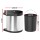 Cefito Pull Out Swing Out Bin, Stainless Steel, 12L, Auto Open Lid, Space-Saving, Easy Clean, Rust & Stain Resistant