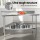 Cefito Stainless Steel Kitchen Bench with Splashback 1500x600mm 430 Food Grade Adjustable Undershelf