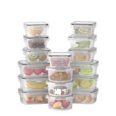 5-Star Chef 16-Piece BPA-Free Food Storage Container Set, Airtight, Stackable, Microwave Safe, 350ml-1000ml