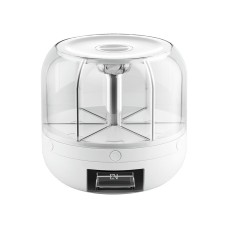 5-Star Chef Cereal Dispenser 7kg Grain Container, 6 Compartments, Food-Grade Plastic, 360° Rotatable, White 5-Star Chef Cereal Dispenser 7kg Grain Container, 6 Compartments, Food-Grade Plastic, 360° Rotatable, White