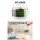 5-Star Chef Cereal Dispenser 7kg Grain Container, 6 Compartments, Food-Grade Plastic, 360° Rotatable, White