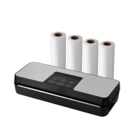 Devanti Food Vacuum Sealer Machine 110W Stainless Steel with Auto Seal Cutter, 5 Modes, 4 Rolls + 10 Bags & Vacuum Tube