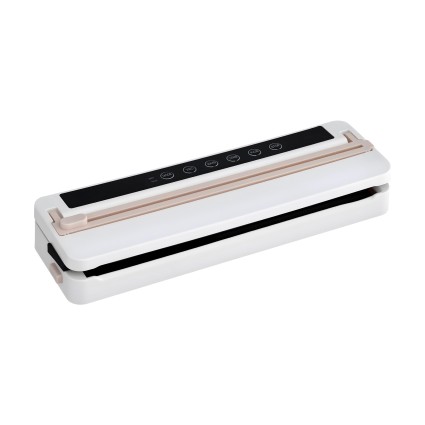 Devanti 110W Food Vacuum Sealer Machine 60KPa 6 Auto Modes Touch LED Timer 30cm Seal Bar White Pink with Cutter and 10pc