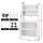 Artiss Kitchen Storage Cabinet 80x40x164cm White Pegboard Shelves Flip Doors 75kg Top Capacity 164cm