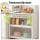 Artiss Kitchen Storage Cabinet 80x40x164cm White Pegboard Shelves Flip Doors 75kg Top Capacity 164cm