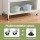 Artiss Kitchen Storage Cabinet 80x40x164cm White Pegboard Shelves Flip Doors 75kg Top Capacity 164cm