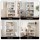 Artiss Kitchen Storage Cabinet 80x40x164cm White Pegboard Shelves Flip Doors 75kg Top Capacity 164cm