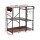 Artiss 3-Tier Kitchen Rack 90CM with 2 Power Outlets Microwave Storage Shelf Metal Frame PB Board 6 Hooks
