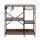 Artiss 3-Tier Kitchen Rack 90CM with 2 Power Outlets Microwave Storage Shelf Metal Frame PB Board 6 Hooks