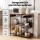 Artiss 3-Tier Kitchen Rack 90CM with 2 Power Outlets Microwave Storage Shelf Metal Frame PB Board 6 Hooks