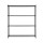Artiss 4-Tier Metal Kitchen Rack 152x45x187cm Black Heavy-Duty Shelving with Wheels and Adjustable Feet