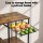 Artiss 4-Tier Kitchen Rack with Pull Out Basket 6 Hooks Microwave Shelf Metal PB Board 90x39x134cm